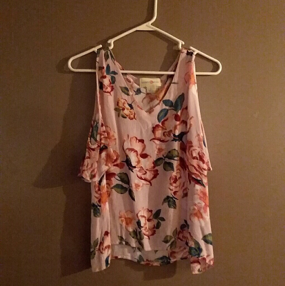 Cold Shoulder Flowy Top
